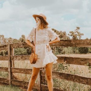 Ivory Mini Tie Dress